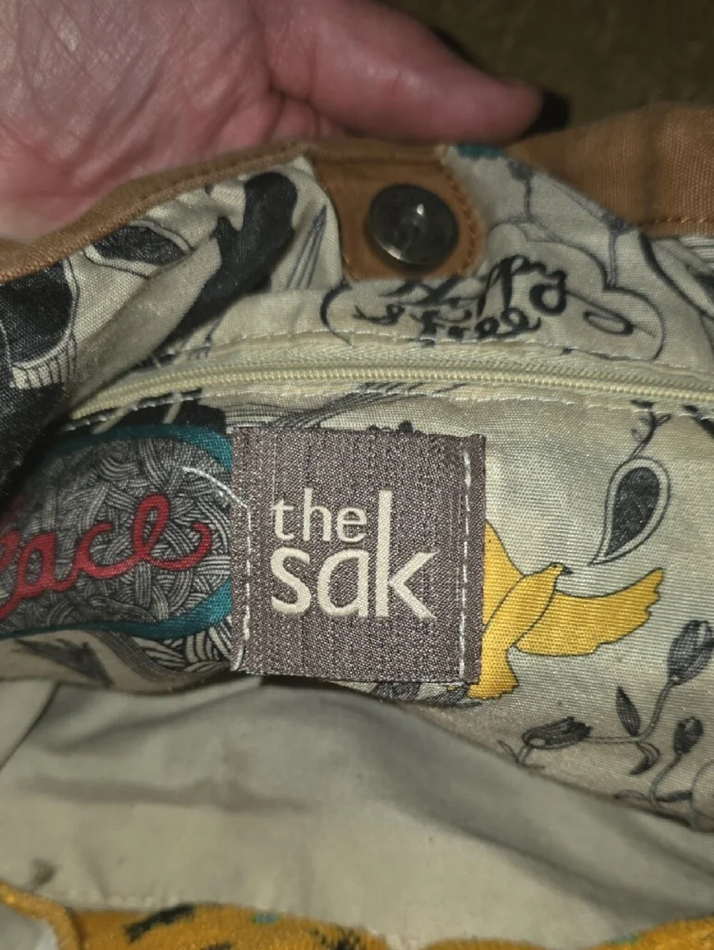 The Sak Patchwork Leather Hobo Bag - Brown & Black